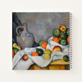 Paul Cezanne - Vorhang, Jug und Fruchtschale Notizblock (Rückseite)