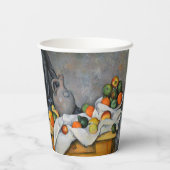 Paul Cezanne - Vorhang, Jug und Fruchtschale Pappbecher (Rückseite)