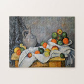 Paul Cezanne - Vorhang, Jug und Fruchtschale Puzzle (Horizontal)