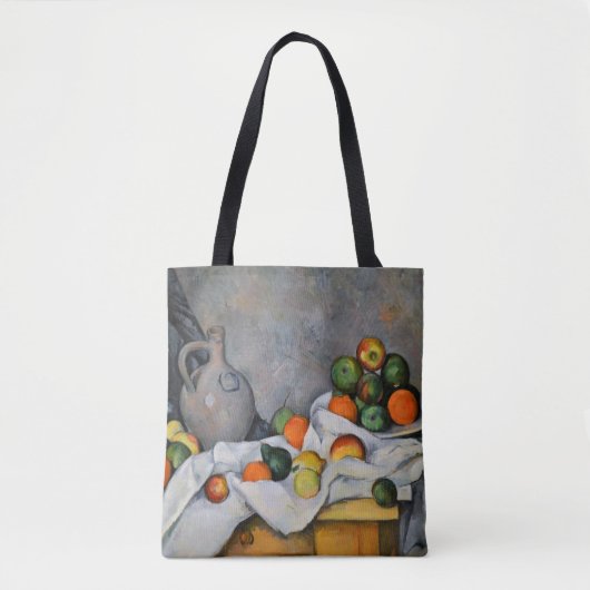 Paul Cezanne - Vorhang, Jug und Fruchtschale Tasche (Vorderseite)