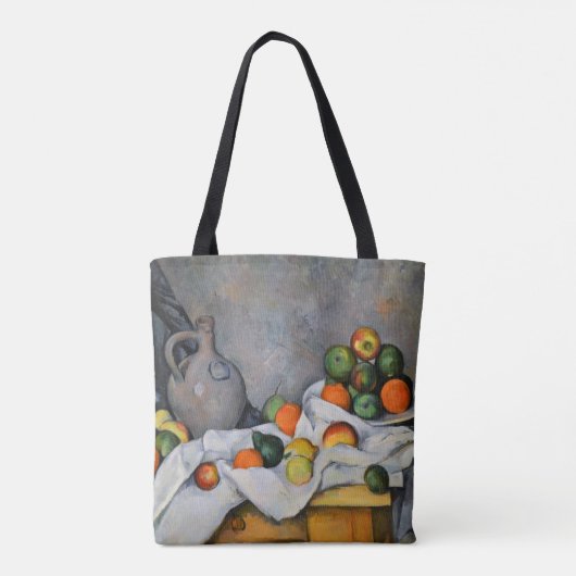 Paul Cezanne - Vorhang, Jug und Fruchtschale Tasche (Rückseite)