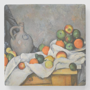 Paul Cezanne - Vorhang, Krug und Obstschale Steinuntersetzer