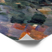Paul Cezanne - Wald in den Höhlen Poster (Ecke)