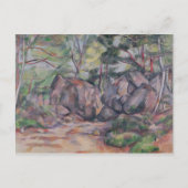Paul Cezanne | Wald mit Felsen, 1893 Postkarte (Vorderseite)