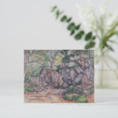 Paul Cezanne | Wald mit Felsen, 1893 Postkarte (Stehend Vorderseite)
