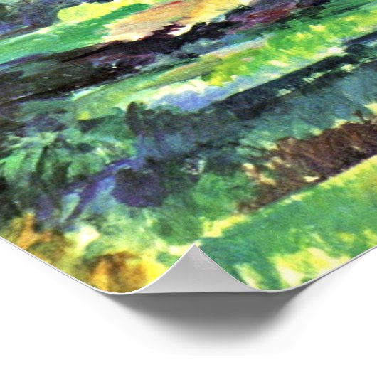 Paul Cezanne - Wald Poster (Ecke)