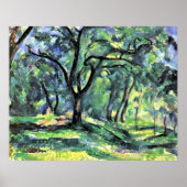 Paul Cezanne - Wald Poster (Vorne)