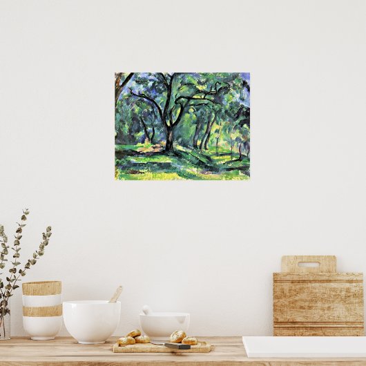 Paul Cezanne - Wald Poster (Küche)