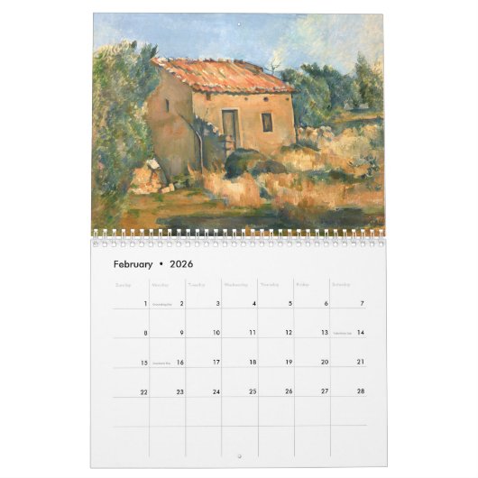 Paul CézanneCalendar Impressionisten Kalender (Feb 2026)