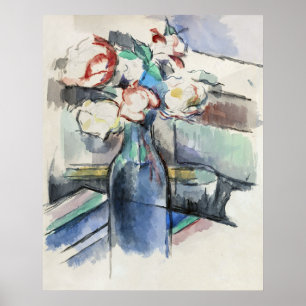 Paul Cézannes Rose in einer Flasche (1900-1904) Poster