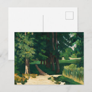 Paul Cézannes The Avenue, Green Trees Classic Postkarte
