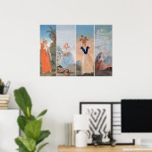 Paul Cezannes Vier Jahreszeiten Poster (Heimbüro)