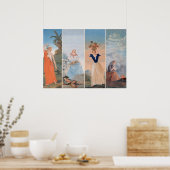 Paul Cezannes Vier Jahreszeiten Poster (Küche)