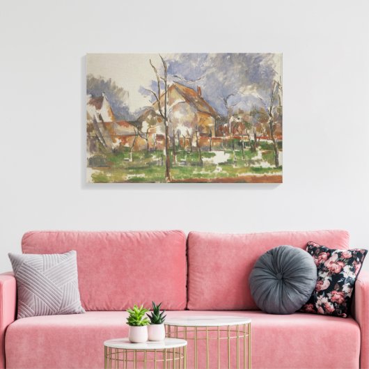 Paul Cezzane - Winterlandschaft, Giverny Leinwanddruck (Insitu (Wohnzimmer))