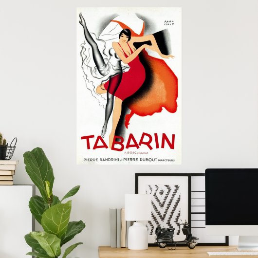 Paul Colin Tabarin | Art Deco 1920s Poster (Heimbüro)
