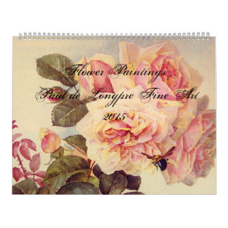 Paul de Longpre Fine Art Blume Kalender