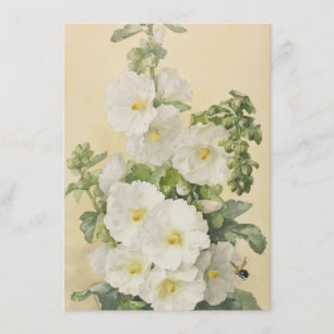 Paul De Longpre - Stockrosen 1901 Einladung