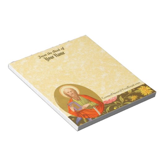 Paul der Apostel (PM 06) 5,5"x6" Notizblock (angewinkelt)