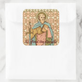 Paul der Apostel (RLS 13) Quadratischer Aufkleber (Tasche)