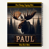 Paul der Elche in einem ruhigen Wald Notizblock (Rückseite)