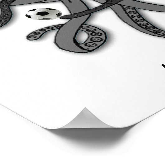 Paul der Fußballtopus Poster (Ecke)