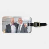 Paul + Don's Hochzeitstag Gepäckanhänger (Vorderseite horizontal)