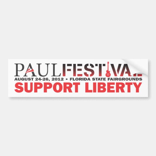 Paul-Festival-Autoaufkleber Autoaufkleber (Vorne)
