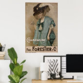 Paul Forestier Champagne Add Poster (Heimbüro)