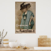 Paul Forestier Champagne Add Poster (Küche)