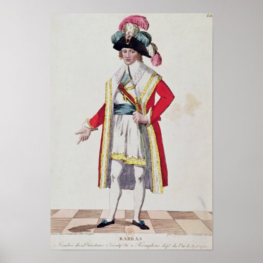 Paul Francois Jean Nicolas Vicomte de Barras Poster (Vorne)