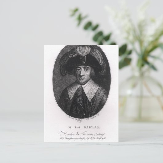 Paul Francois Jean Nicolas Vicomte de Barras Postkarte (Stehend Vorderseite)