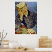 Paul Gachet (2. Fassung) von Vincent van Gogh Poster (Küche)