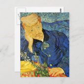 Paul Gachet Portrait, Vincent Van Gogh Postkarte (Vorne/Hinten)