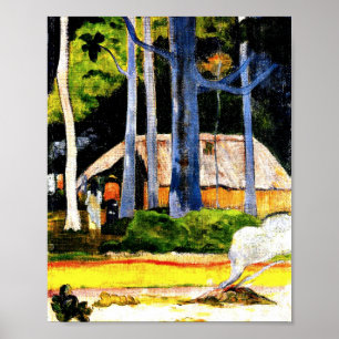 Paul Gaugin - Kabine unter den Bäumen Poster