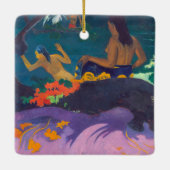 Paul Gauguin - Am Meer / Fatata te Miti Keramikornament (Rückseite)