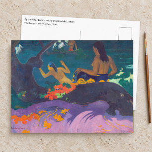 Paul Gauguin - Am Meer / Fatata te Miti Postkarte