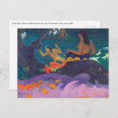 Paul Gauguin - Am Meer / Fatata te Miti Postkarte (Vorne/Hinten)