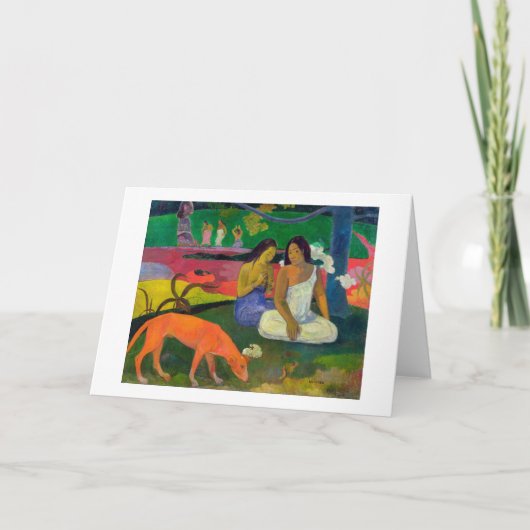 Paul Gauguin | Arearea (der rote Hund), 1892 Karte (Vorderseite)