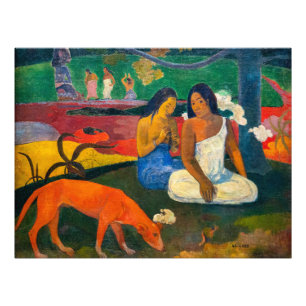 Paul Gauguin - Arearea / Der rote Hund Fotodruck