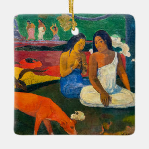 Paul Gauguin - Arearea / Der rote Hund Keramikornament