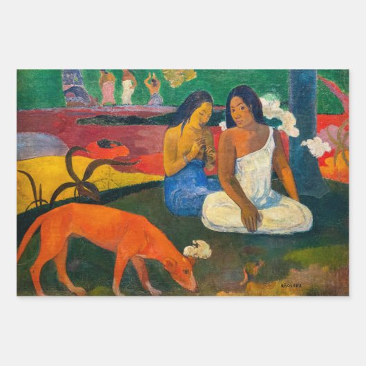 Paul Gauguin - Arearea / The Red Dog Geschenkpapier Set (Vorderseite)