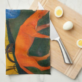 Paul Gauguin - Arearea / The Red Dog Geschirrtuch (Viertel Falte)