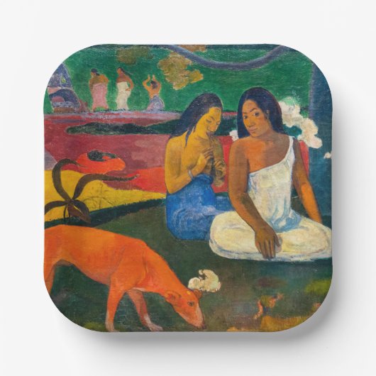Paul Gauguin - Arearea / The Red Dog Pappteller (Vorderseite)