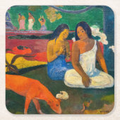 Paul Gauguin - Arearea / The Red Dog Rechteckiger Pappuntersetzer (Vorderseite)