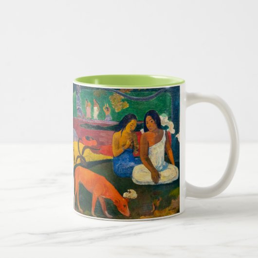 Paul Gauguin - Arearea / The Red Dog Zweifarbige Tasse (Rechts)