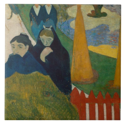 Paul Gauguin - Arlesiennes Fliese (Vorderseite)