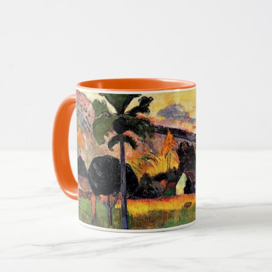 Paul Gauguin art: Komm her, Road in Tahiti, Tasse (Vorderseite Links)