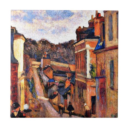 Paul Gauguin Art: Rue Jouvenet, Rouen Fliese (Vorderseite)