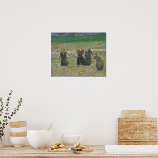 Paul Gauguin - Badegewässer für Frauen Poster (Küche)