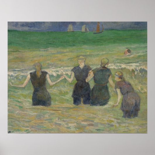 Paul Gauguin - Badegewässer für Frauen Poster (Vorne)